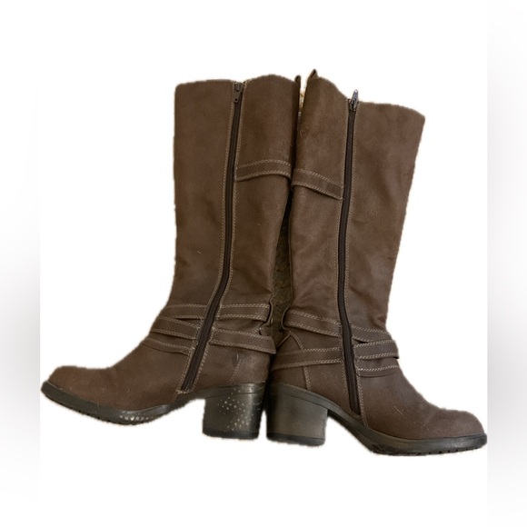 MIA Brown Sabato Belted Knee High Moto Boots. - Picture 2 of 11